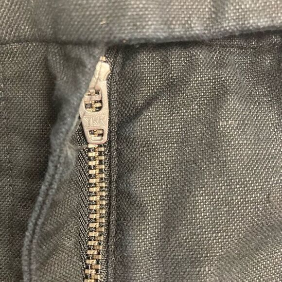 J.CREW Women’s Linen Blend Shorts Size 10 Black Scalloped Edge Hem - Picture 6 of 9